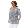 thumbnail image 1 of Catherines Women's Plus Size Petite Poetry Tiered Tee, 1 of 3