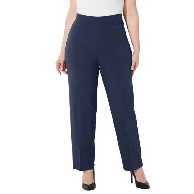 Catherines Women's Plus Size Petite Refined Pull-On Curvy Pant ...