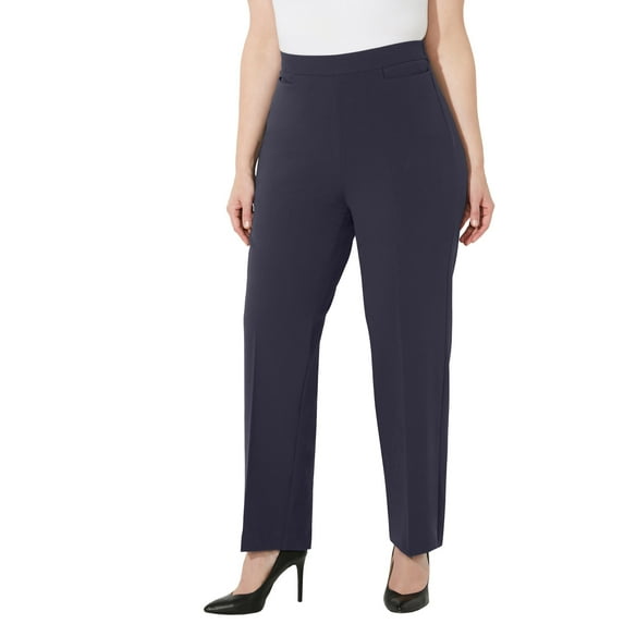 Catherines Women's Plus Size Petite Refined Pull-On Curvy Pant