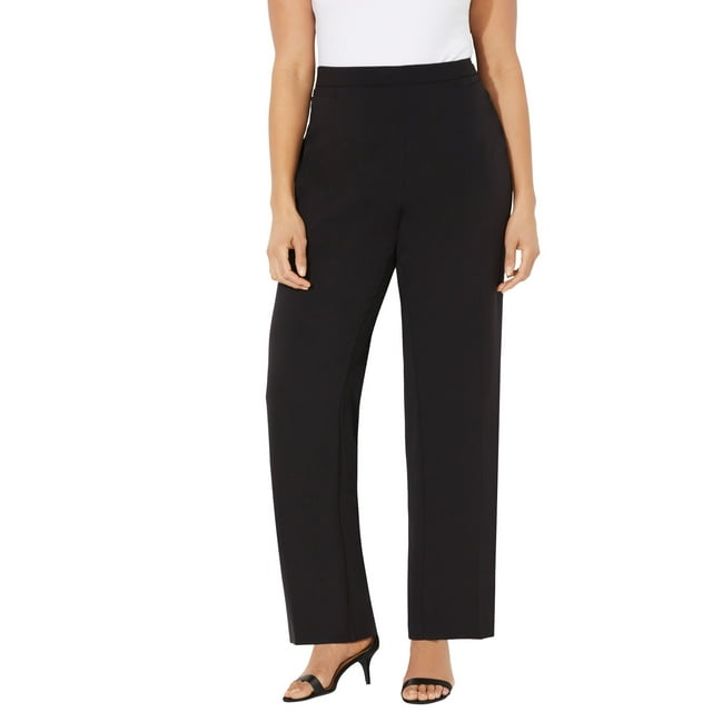 Catherines Women's Plus Size Petite Refined Pull-On Pant - Walmart.com