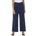 thumbnail image 1 of Catherines Women's Plus Size Petite Refined Wide Leg Pant, 1 of 3