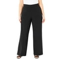 thumbnail image 1 of Catherines Women's Plus Size Petite Right Fit Curvy Wide Leg Pant, 1 of 6