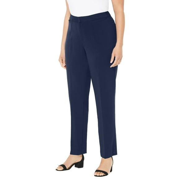 Catherines Women's Plus Size Petite Right Fit Pant (Curvy)