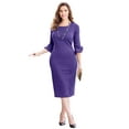 thumbnail image 1 of Catherines Women's Plus Size Petite Ruffle Sleeve Shift Dress, 1 of 6