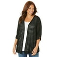 thumbnail image 1 of Catherines Women's Plus Size Shadow Stripe Cardigan, 1 of 3
