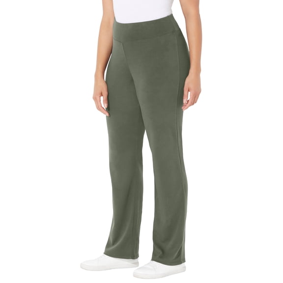 Catherines Women's Plus Size Petite Smooth Fit Pant