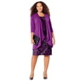 thumbnail image 1 of Catherines Women's Plus Size Petite Soft Knit Jacket Dress, 1 of 6