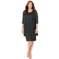 thumbnail image 1 of Catherines Women's Plus Size Petite Sparkling Lace Jacket Dress, 1 of 6