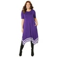 thumbnail image 1 of Catherines Women's Plus Size Petite Stoneywood Stripe A-Line Dress (With Pockets), 1 of 2