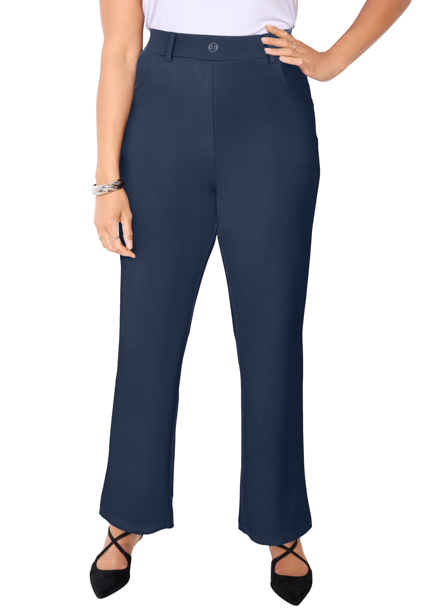 Plus Size Ponte Pants