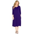 thumbnail image 1 of Catherines Women's Plus Size Petite Strawbridge Fit & Flare Dress, 1 of 6