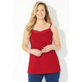 thumbnail image 1 of Catherines Women's Plus Size Petite Suprema Cami With Lace, 1 of 5