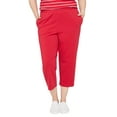 thumbnail image 1 of Catherines Women's Plus Size Suprema Elastic Waist Capri Pant (Petite Available), 1 of 6