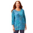 thumbnail image 1 of Catherines Women's Plus Size Petite Suprema Feather Together Tee, 1 of 3