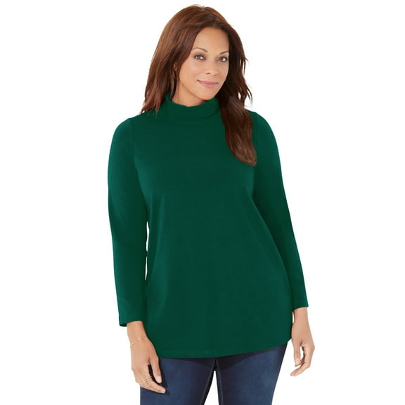 Catherines Women's Plus Size Petite Suprema Turtleneck