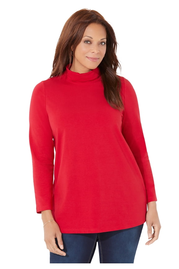 Women's Plus Size Petite Suprema Turtleneck