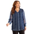 thumbnail image 1 of Catherines Women's Plus Size Petite The Graceful Muse Blouse, 1 of 3