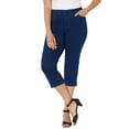 thumbnail image 1 of Catherines Women's Plus Size Petite The Knit Jean Capri (With Pockets), 1 of 4
