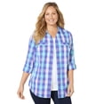 thumbnail image 1 of Catherines Women's Plus Size Petite The New Utility Shirt, 1 of 4