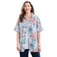 thumbnail image 1 of Catherines Women's Plus Size Petite Timeless Short Sleeve Blouse, 1 of 4