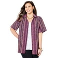 thumbnail image 1 of Catherines Women's Plus Size Petite Timeless Short Sleeve Blouse, 1 of 5