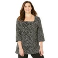 thumbnail image 1 of Catherines Women's Plus Size Petite Ultra-Soft Square-Neck Tee, 1 of 6