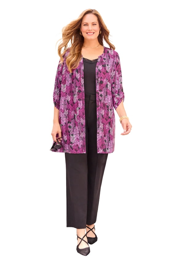 Women's Plus Size Petite Uptown Tunic Blouse