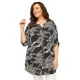 thumbnail image 1 of Catherines Women's Plus Size Petite Uptown Tunic Blouse, 1 of 6