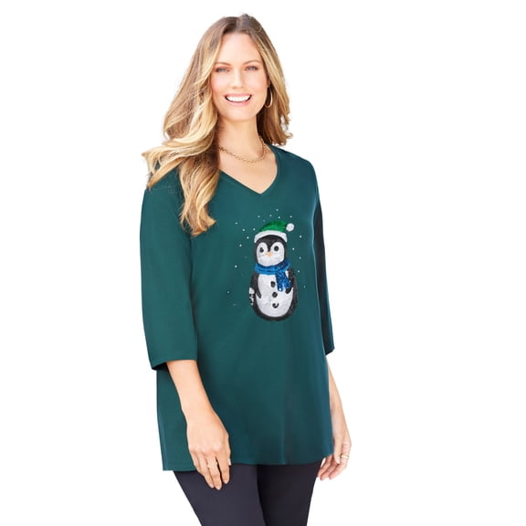 Catherines Women's Plus Size Petite Wit & Whimsy Tees