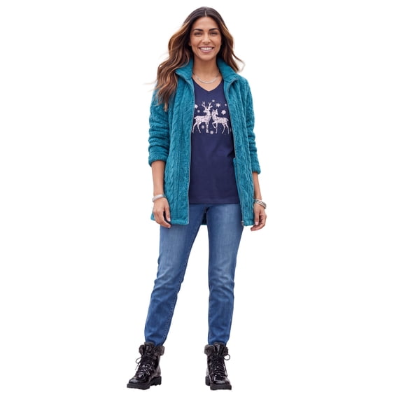 Catherines Women's Plus Size Petite Wit & Whimsy Tees