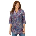 thumbnail image 1 of Catherines Women's Plus Size Pintuck Buttonfront Blouse, 1 of 2