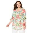 thumbnail image 1 of Catherines Women's Plus Size Pleated Linen Tunic, 1 of 5