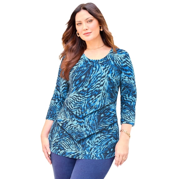 Catherines Women's Plus Size Poetry Tiered Tee