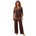 thumbnail image 1 of Catherines Women's Plus Size Pointed Hem Embroidered Top, 1 of 4