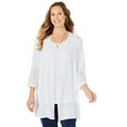 thumbnail image 1 of Catherines Women's Plus Size Pointelle Accented Cardigan, 1 of 4