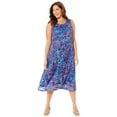 thumbnail image 1 of Catherines Women's Plus Size Printed Lace Dress, 1 of 6