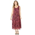 thumbnail image 1 of Catherines Women's Plus Size Printed Lace Dress, 1 of 4