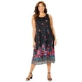 thumbnail image 1 of Catherines Women's Plus Size Printed Lace Dress, 1 of 4