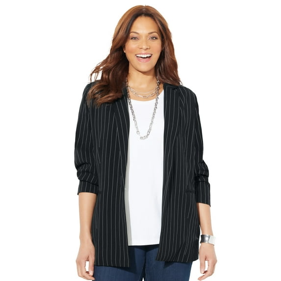 Catherines Women's Plus Size Right Fit; Blazer
