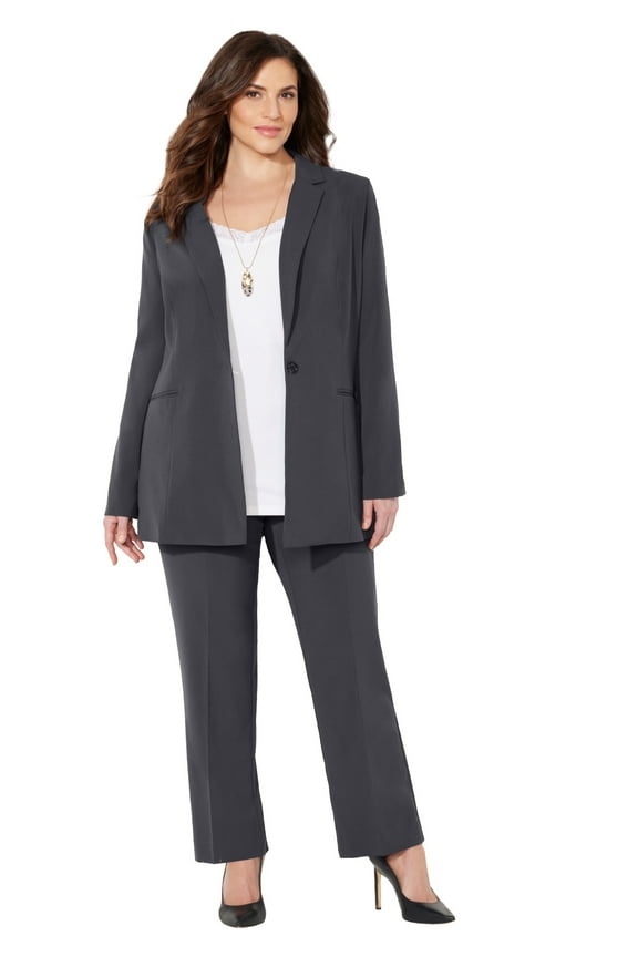 Women's Plus Size Right Fit; Curvy Blazer