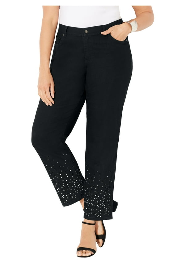 Women's Plus Size Right Fit Rhinestone Jean