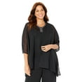 thumbnail image 1 of Catherines Women's Plus Size Ritzy Cardigan & Tank Set, 1 of 5