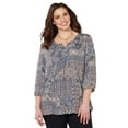 thumbnail image 1 of Catherines Women's Plus Size Santa Fe Peasant Top, 1 of 3
