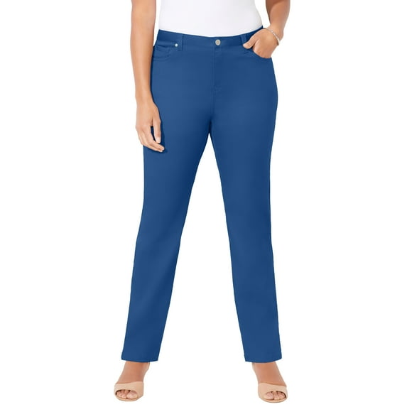 Catherines Women's Plus Size Sateen Stretch Pant