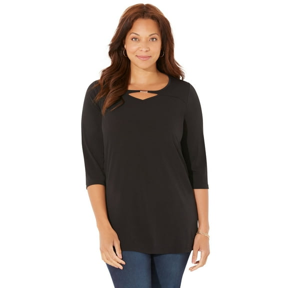 Catherines Women's Plus Size Seasonless Swing Tunic