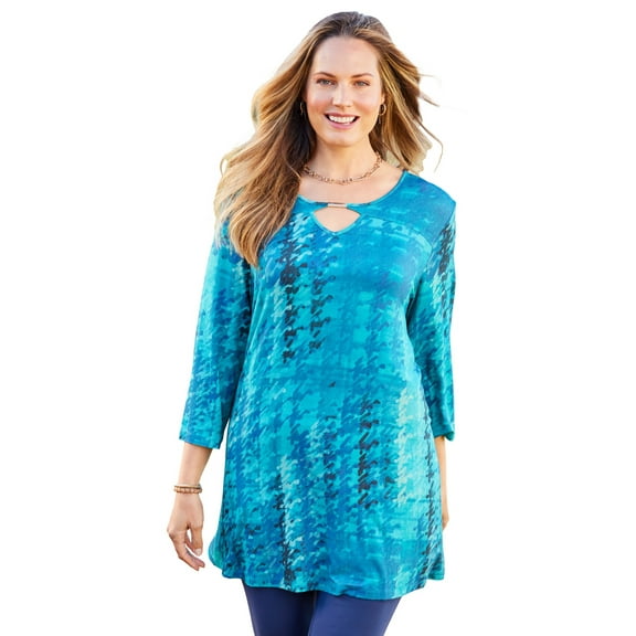 Catherines Women's Plus Size Seasonless Swing Tunic