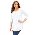 thumbnail image 1 of Catherines Women's Plus Size Shadow Stripe Tunic, 1 of 1