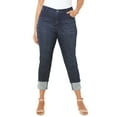 thumbnail image 1 of Catherines Women's Plus Size Shimmer Cuff Jean, 1 of 4