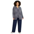 thumbnail image 1 of Catherines Women's Plus Size Shimmer Knit 3-Piece Pant Suit, 1 of 4
