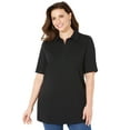 thumbnail image 1 of Catherines Women's Plus Size Short Sleeve Polo, 1 of 5